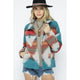 Outerwear - Soft Comfy Lightweight Aztec Pattern Jacket -  - Cultured Cloths Apparel