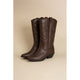 Shoes - Rerun Western Boots - DK TAN - Cultured Cloths Apparel