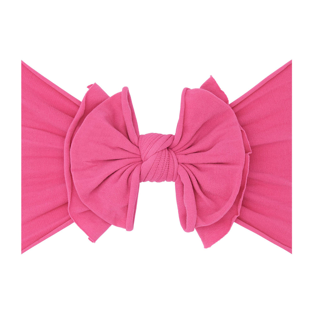 Accessories - Baby Bling® FAB-BOW-LOUS® soft nylon bow headband - hot pink - Cultured Cloths Apparel