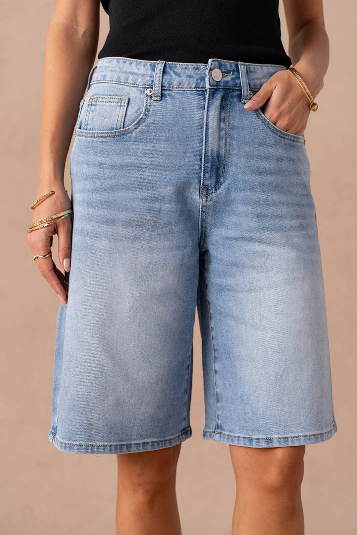 Denim - Denim Bermuda shorts - - Cultured Cloths Apparel
