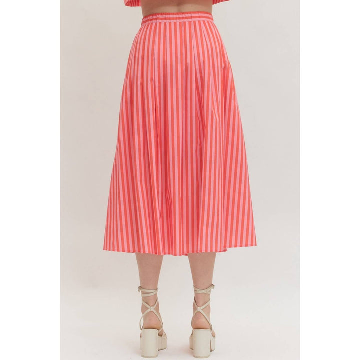 Women's Skirts - Striped midi skirt - - Cultured Cloths Apparel