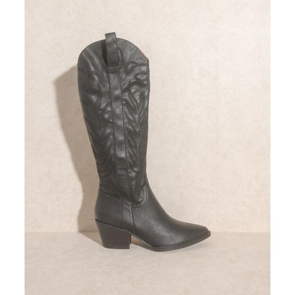 Shoes - OASIS SOCIETY Samara - Embroidered Tall Boot -  - Cultured Cloths Apparel