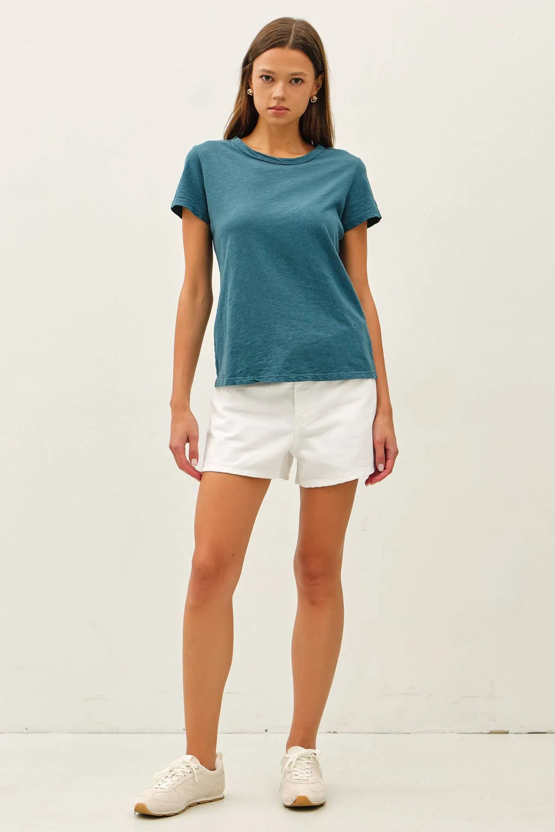 NEW COLOR-GARMENT DYED COTTON SLUB TEE
