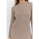 Women's Dresses - Turtle Neck Sweater Dress -  - Cultured Cloths Apparel