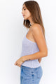 Women's Sleeveless - One Shoulder Tape Yarn Knit Top -  - Cultured Cloths Apparel