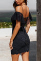 Women's Dresses - Open-back Lace Mini Dress -  - Cultured Cloths Apparel