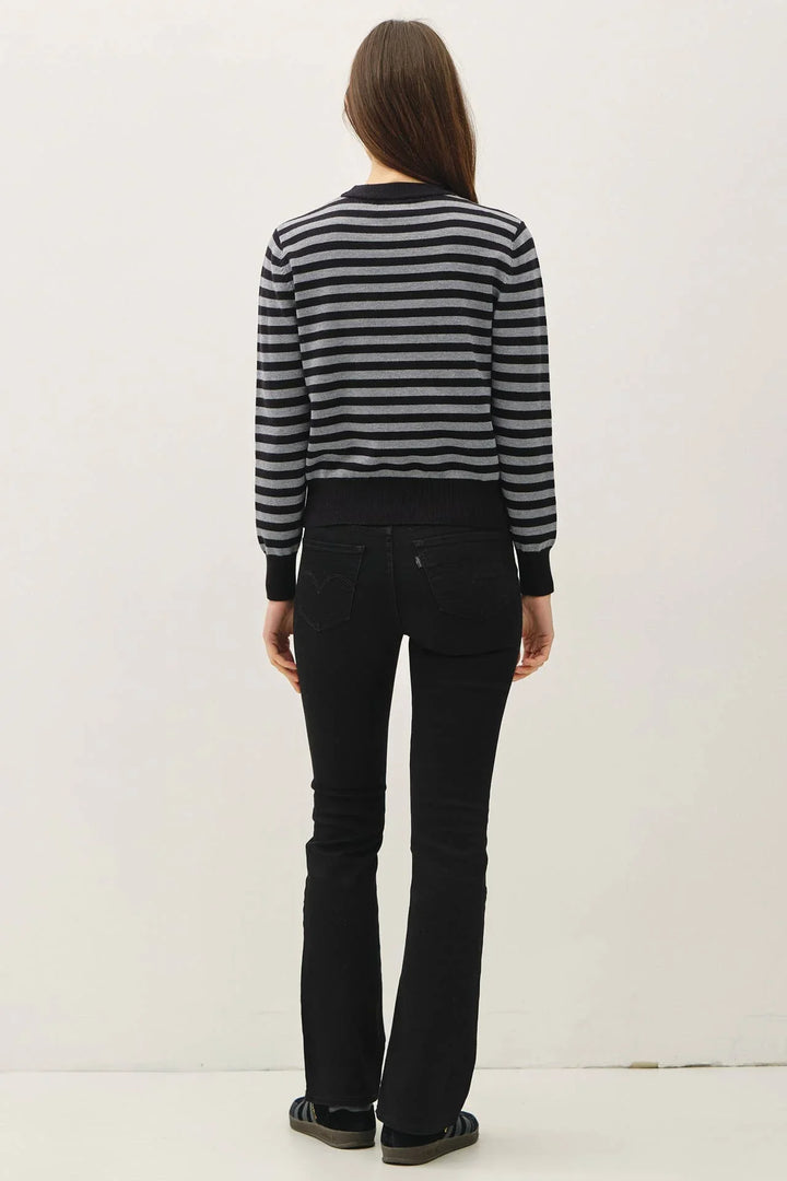 CLASSIC STRIPE CROPPED SWEATER