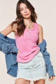 Women's Sleeveless - Kealy Top - PINK - Cultured Cloths Apparel
