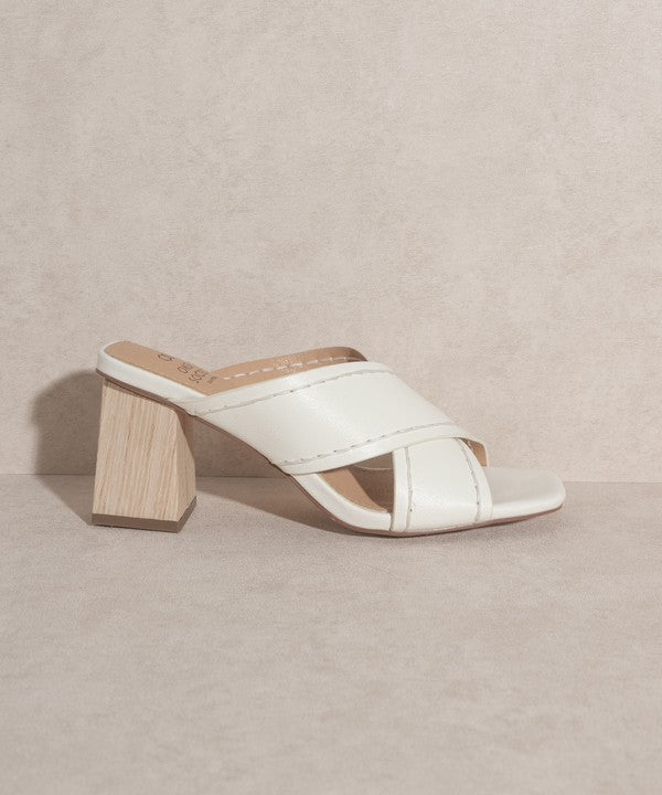 Shoes - OASIS SOCIETY Jade - Strappy Stitched Sandal -  - Cultured Cloths Apparel