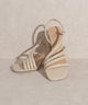 Shoes - OASIS SOCIETY Ashley - Wooden Heel Sandal - BEIGE - Cultured Cloths Apparel