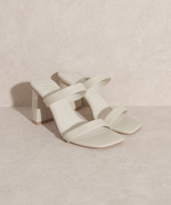 Shoes - OASIS SOCIETY Khloe   Modern Strappy Heel - BEIGE - Cultured Cloths Apparel