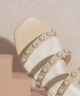 Shoes - OASIS SOCIETY Valerie - Pearl Flat Sandals -  - Cultured Cloths Apparel