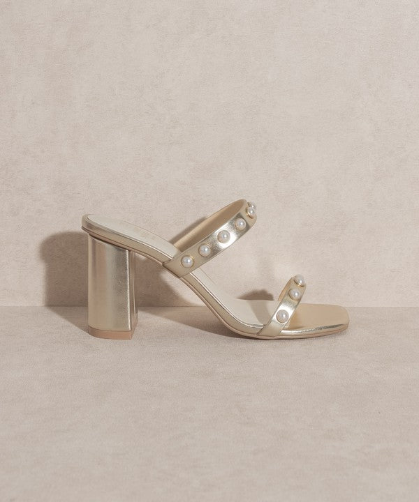 Shoes - OASIS SOCIETY Victoria - Pearl Strap Heel -  - Cultured Cloths Apparel