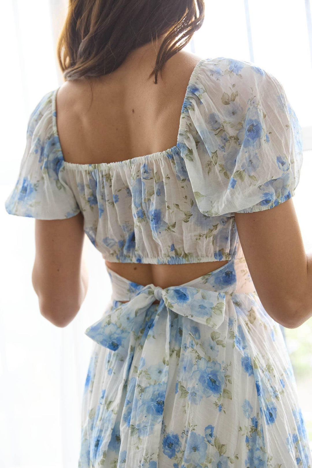 FLORAL CORSET DETAIL BACK TIE MINI DRESS YELLOW MULTI / Large FLORAL CORSET DETAIL BACK TIE MINI DRESS YELLOW MULTI / Large