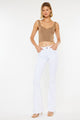 Denim - Mid Rise White Flare Jeans - White - Cultured Cloths Apparel