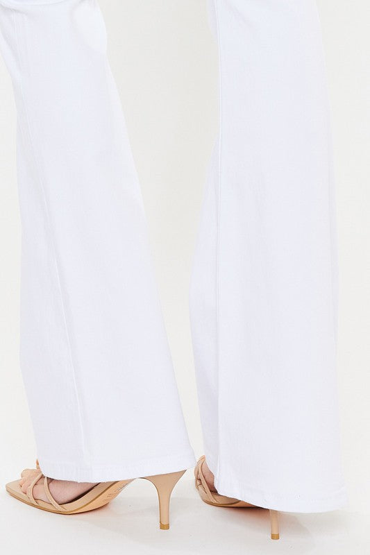 Denim - Mid Rise White Flare Jeans -  - Cultured Cloths Apparel