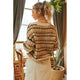 Women's Sweaters - Mulitcolor Crew Knit Sweater Top -  - Cultured Cloths Apparel