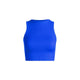 Athleisure - Thick Ribbed Cropped Tank - Royal Blue - Cultured Cloths Apparel