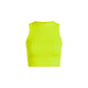 Athleisure - Thick Ribbed Cropped Tank - Lime - Cultured Cloths Apparel