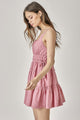 Women's Dresses - Side Tassel Strap Tiered Polka Dot Dress -  - Cultured Cloths Apparel