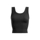 Athleisure - Thick Ribbed Cropped Sleeveless Tank - Black - Cultured Cloths Apparel