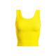Athleisure - Thick Ribbed Cropped Sleeveless Tank - Yellow - Cultured Cloths Apparel