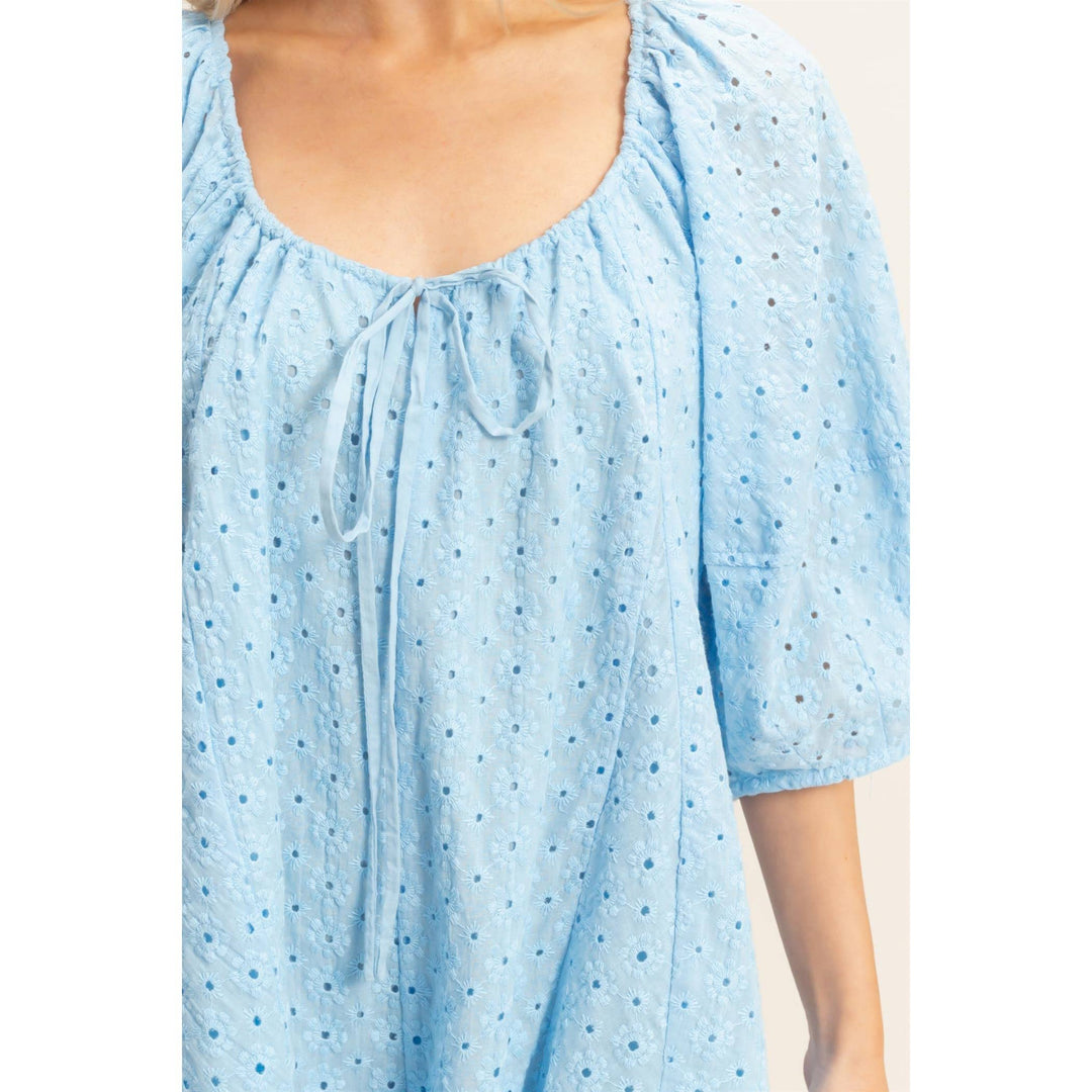 Women's Rompers - Eyelet Babydoll Romper - - Cultured Cloths Apparel