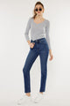 Denim - High Rise Slim Straight Jeans - DARK - Cultured Cloths Apparel