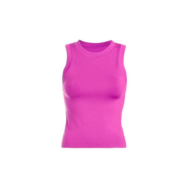 Athleisure - Smooth Thick Banded Tank Top - Magenta - Cultured Cloths Apparel