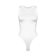 Athleisure - Thick Banded Smooth Bodysuit - White - Cultured Cloths Apparel