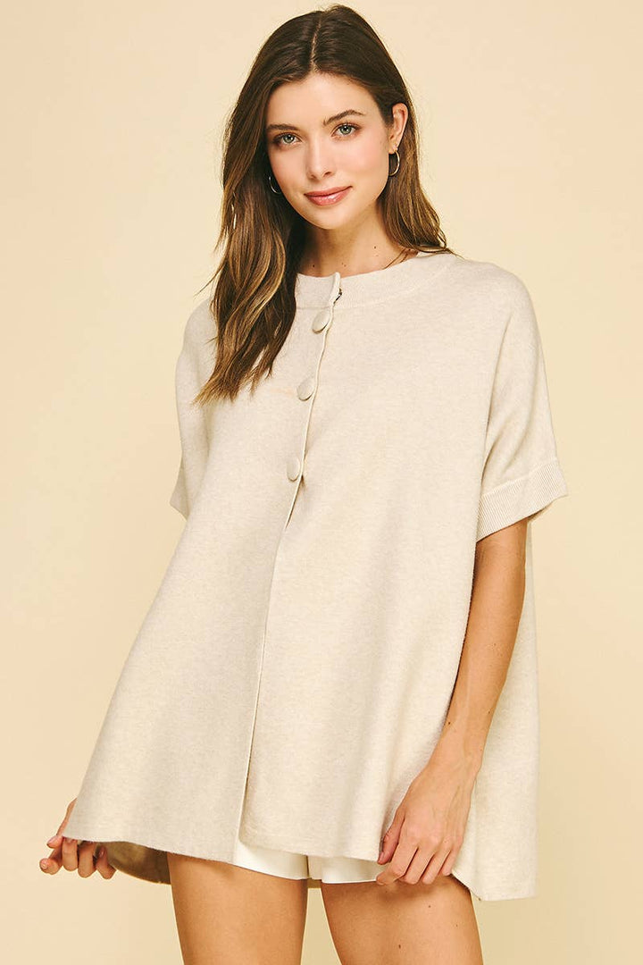 OPEN FRONT BUTTON DOWN