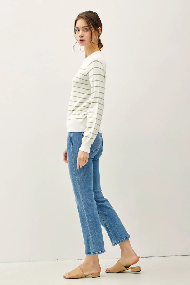STRIPED SWEATER TOP