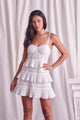 Women's Dresses - Tiered Lace Knitted Dress -  - Cultured Cloths Apparel