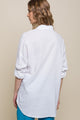 Women's Long Sleeve - Linen Oversized Double Pocket Button Down Shirt -  - Cultured Cloths Apparel