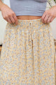 Women's Skirts - Floral Front Slit Button Down Midi Skirt -  - Cultured Cloths Apparel