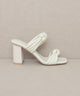 Shoes - OASIS SOCIETY Raquel - Strappy Knot Heel - BEIGE - Cultured Cloths Apparel