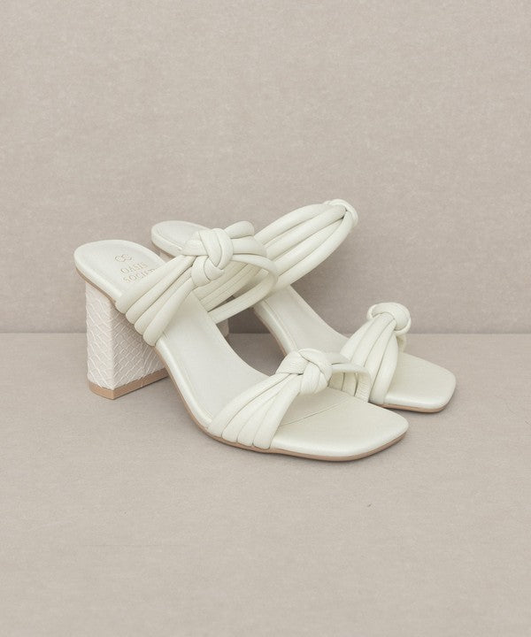 Shoes - OASIS SOCIETY Raquel - Strappy Knot Heel -  - Cultured Cloths Apparel