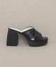 Shoes - Oasis Society Carmen - Chunky Platform Mule Heel - BLACK - Cultured Cloths Apparel
