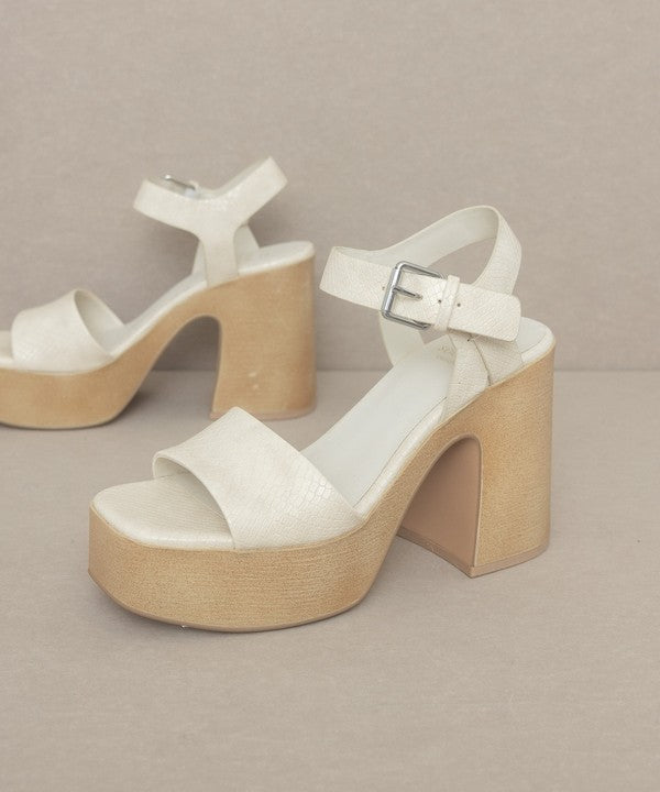 Shoes - Oasis Society Sadie - Chunky Platform Heel -  - Cultured Cloths Apparel