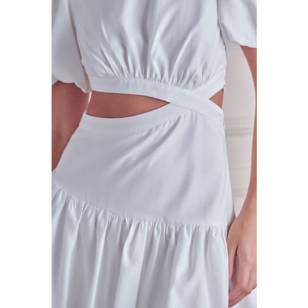 Women's Dresses - Side Slit Cutout Detail Dress -  - Cultured Cloths Apparel