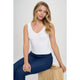 Athleisure - Your New Go-To Seamless Tank - White - Cultured Cloths Apparel