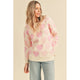 Women's Sweaters - Pearl Embellished Heart Sweater - Pink - Cultured Cloths Apparel