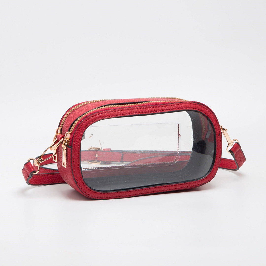 - Double Zipper Oval Clear Gameday/Stadium Bag - - Cultured Cloths Apparel