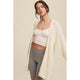 Outerwear - Cable Knit Open Front Long Cardigan -  - Cultured Cloths Apparel
