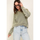 Women's Sweaters - Mineral Wash Distressed Sweater -  - Cultured Cloths Apparel