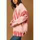 Women's Sweaters - Long Sleeve Spray Print Sweater -  - Cultured Cloths Apparel