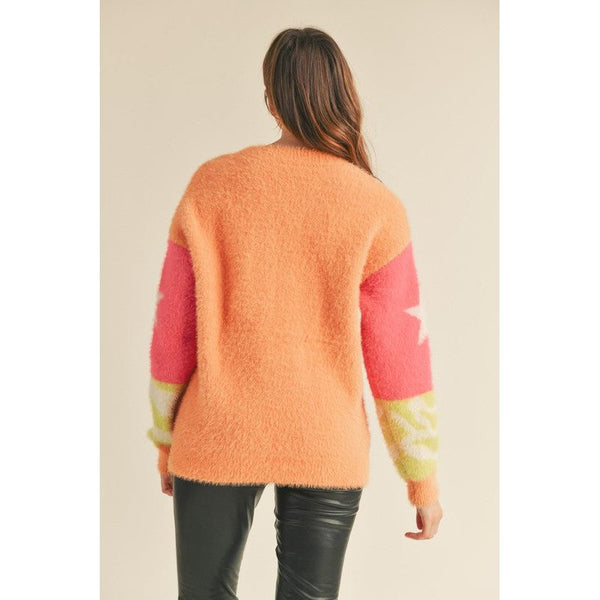 Women's Sweaters - Mohair Star Sweater Pullover -  - Cultured Cloths Apparel