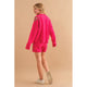 Women's Sweaters - Cozy Soft Knitted Tiger Star Lounge Set - Hot Pink - Cultured Cloths Apparel