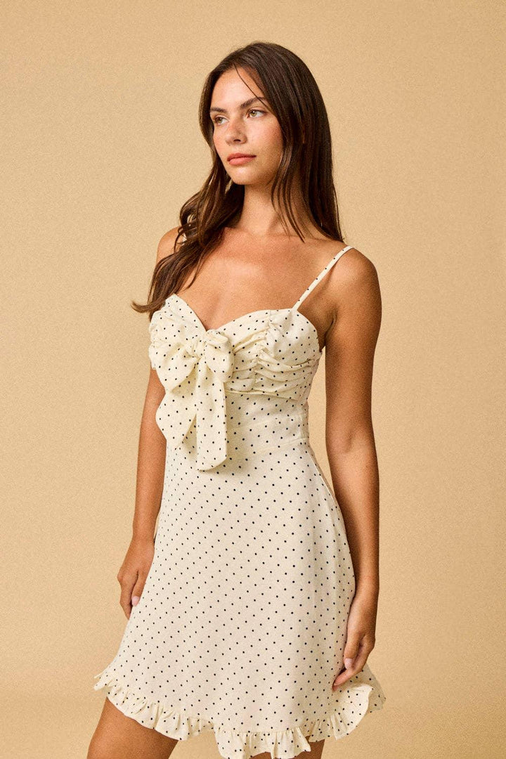 Women's Dresses - Caroline Polka Dot Dress - - Cultured Cloths Apparel