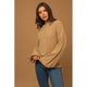 Women's Sweaters - Balloon Sleeve Braid Sweater -  - Cultured Cloths Apparel